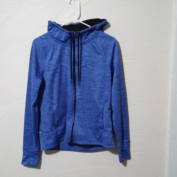 Danskin Now blue full zip jacket women's medium 100% polyester - Picture 1 of 8